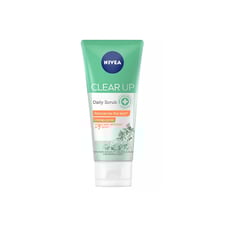 Nivea Face Scrub Daily Exfoliating Clear Up Unclogs Pores Anti-Acne Sea Salt 75 Ml