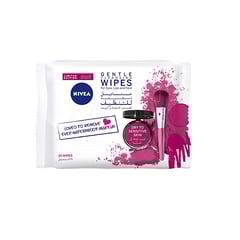 Nivea Face Wipes Gentle Cleansing 3-In-1 Dry & Sensitive Skin 25 Wipes
