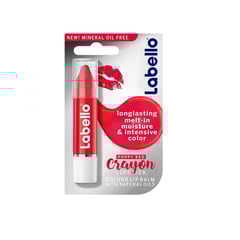 Labello Crayon Lipstick Colour Lip Balm Poppy Red, 3G