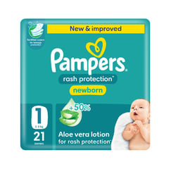 Pampers Size (1) New Born 2-5 Kg Carry Pack 21 Diapers
