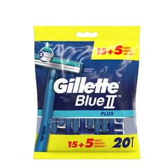 Gillette Blue Ii Plus Disposable Razor 15+5