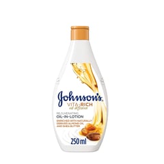 Johnson'S Body Lotion Vita-Rich Oil-In-Lotion Rejuvenating Almond Oil And Shea Butter 250Ml