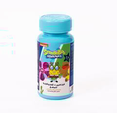 Spongebob Nickelodeon Vitamin D Orange & Pineapple 60 Chewables