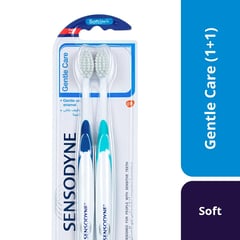 Sensodyne Toothbrush Gentle Care Soft (1+1 Free)
سنسوداين فرشاة أسنان جنتل كير ناعمة (1+1 مجاناً)