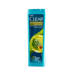 Clear Shampoo Scalpfoods Strong Growth 400Ml
كلير شامبو لتغذية فروة الراس بخلاصة البامبو 400مل