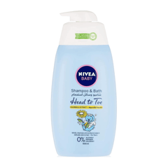 Nivea Baby Head to Toe Shampoo With Calendula Extract 500ml
نيفيا بيبي غسول وشامبو للأطفال من الرأس إلى القدمين 500 مل
