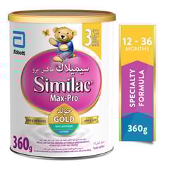 Similac Max-Pro 3 Baby Milk 360g
سيميلاك ماكس برو ٣ حليب أطفال ٣٦٠ جم