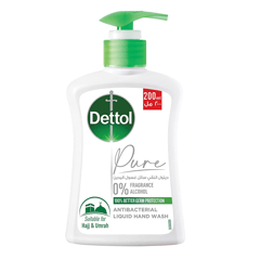 Dettol Pure Antibacterial Hand Wash 200ML