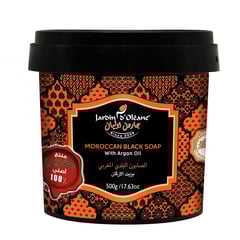 JARDIN MOROCCAN BLACK SOAP W/ARGAN 500g