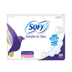 Sofy Gentle to Skin Cotton Touch Maxi Thick Large 56 Pads