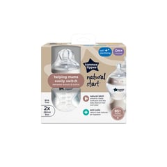 Tommee Natural Start Bottle 260 ml (2 Bottles)
تومى رضاعة ناتشورال ستارت 260 مل (عبوتين)
