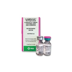 Varivax 1350 Pfu/0.5Ml 1 Vial