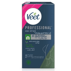 Veet Wax Strips Dry Skin 20 Strips
فيت شرائح شمعية للبشرة الجافة 20 قطعة