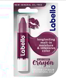 Labello Crayon Lipstick Colour Lip Balm Black Cherry 3G